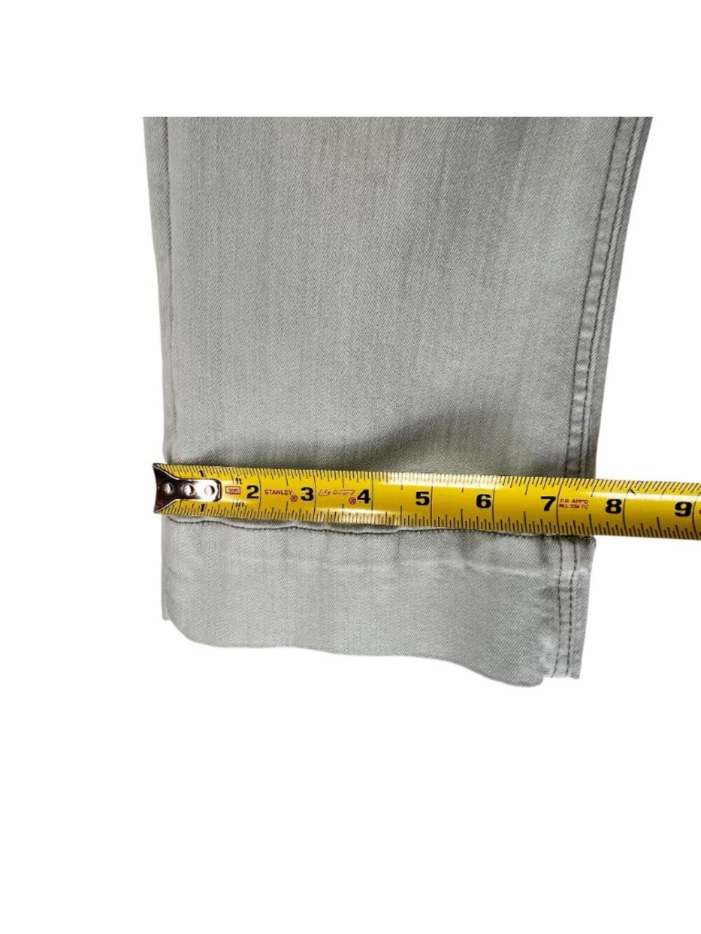 Anthropologie Pilcro and LetterPress High Rise Flare Cropped Jeans 29 Green Tabs - Picture 15 of 16